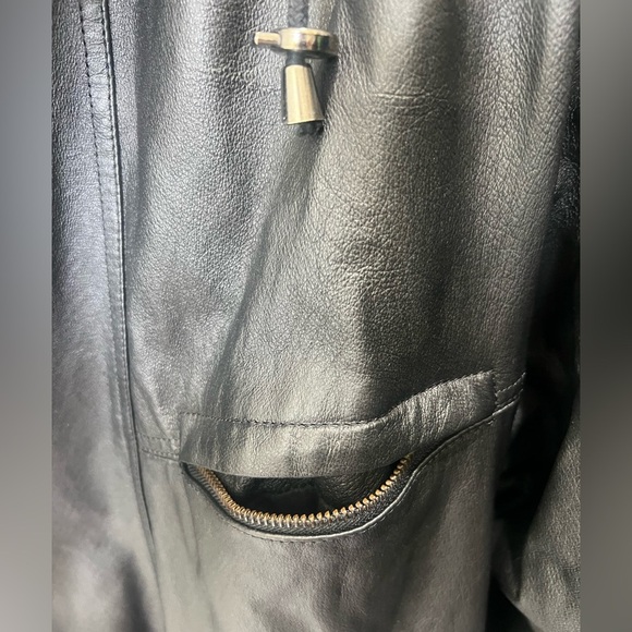 Wilson’s Leather Oversize Hooded Leather Jacket In Size M - Picture 8 of 8